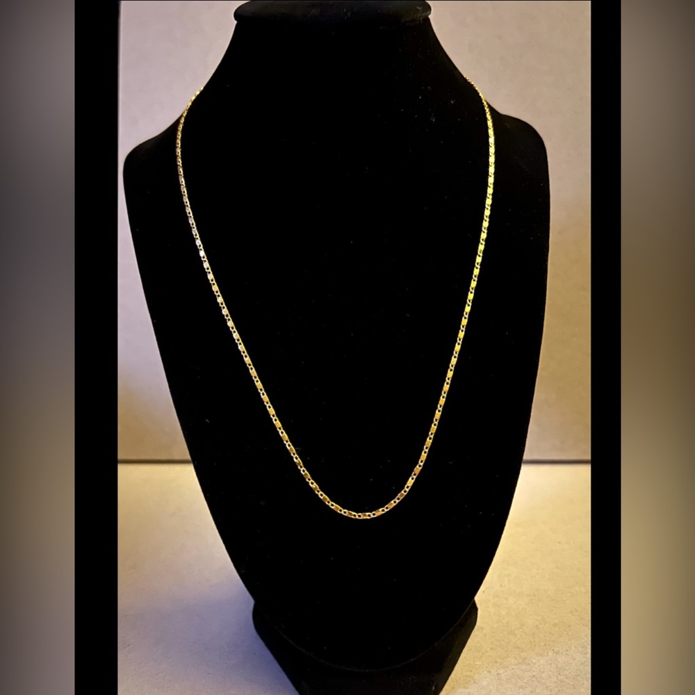 New 18k gold Italian 2mm Necklace ~ 18”